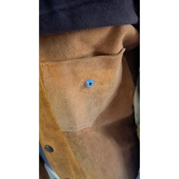 Vintage Women's Leather Suede Jacket By ANTLER Sportswear Size 36" Bust - Picture 8 of 12